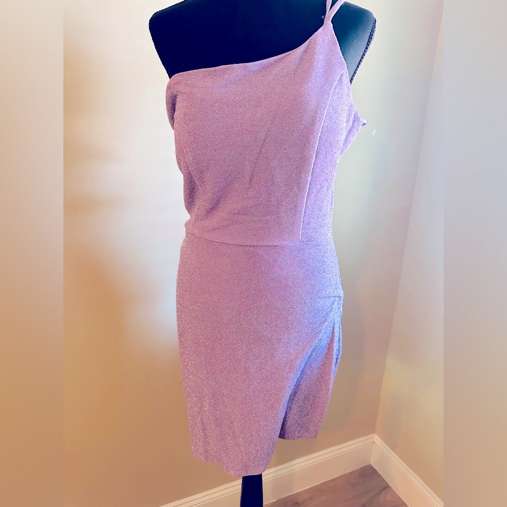 NWOT‼️ Midnight Doll Mini One Strap Shimmery Dress
